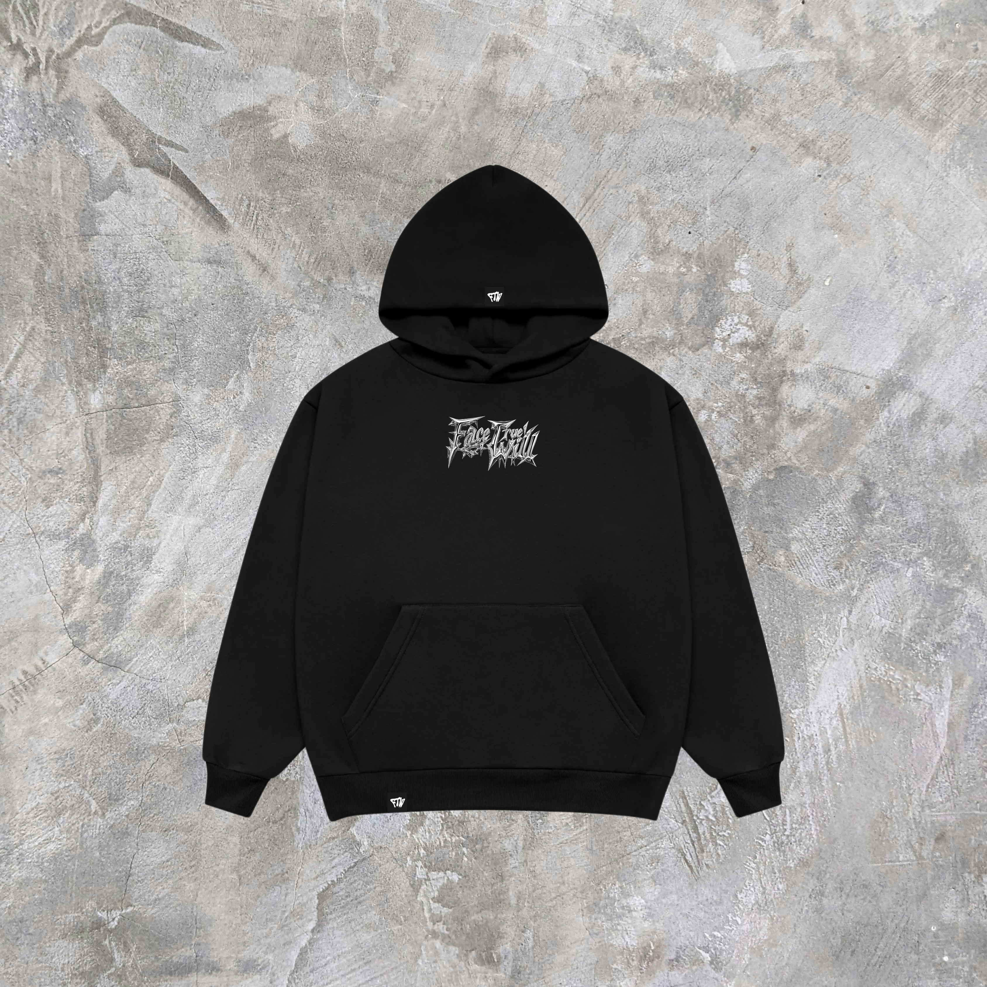 BLACK SILVERTHORN HEAVYWEIGHT HOODIE
