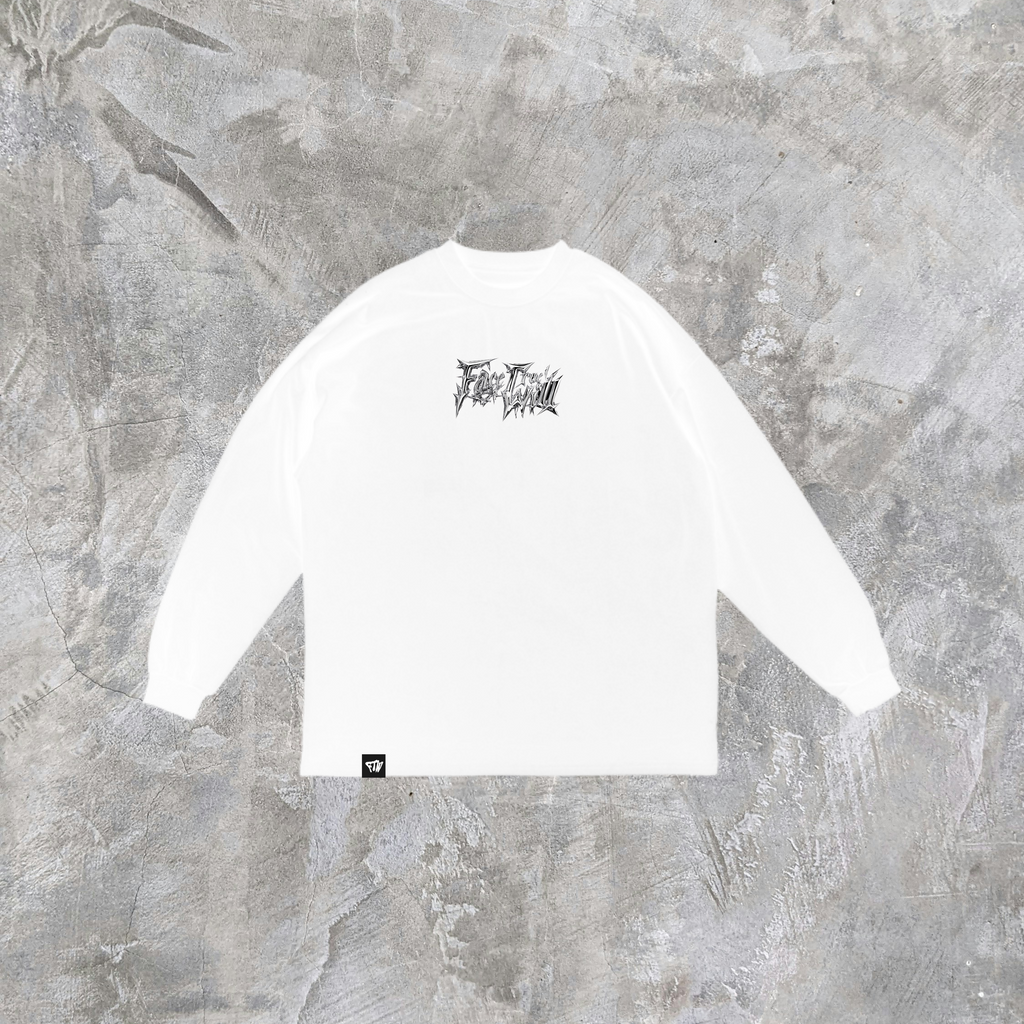 WHITE SILVERTHORN HEAVYWEIGHT LONGSLEEVE