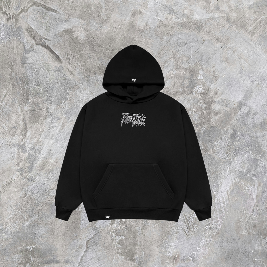 BLACK SILVERTHORN HEAVYWEIGHT HOODIE