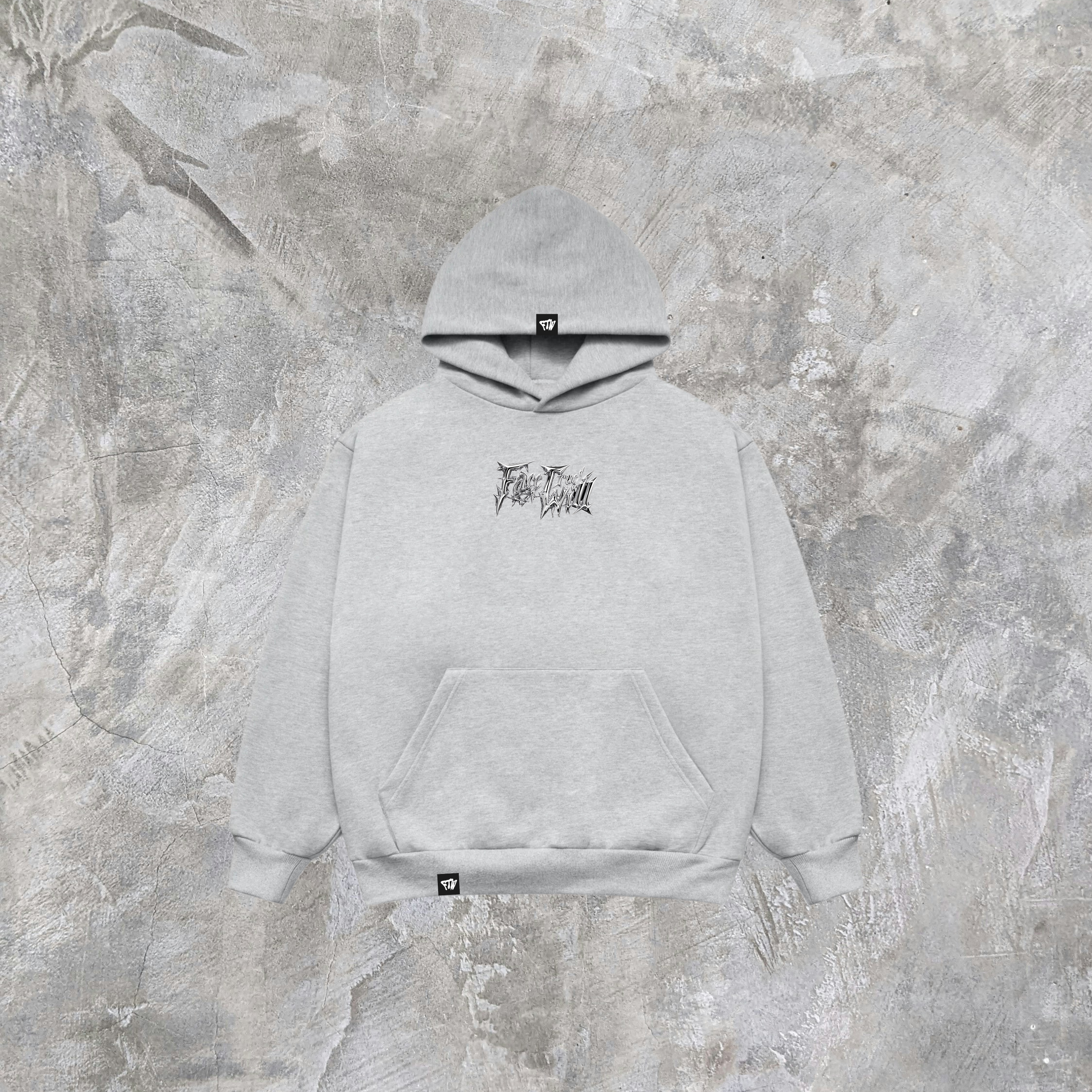 GREY SILVERTHORN HEAVYWEIGHT HOODIE