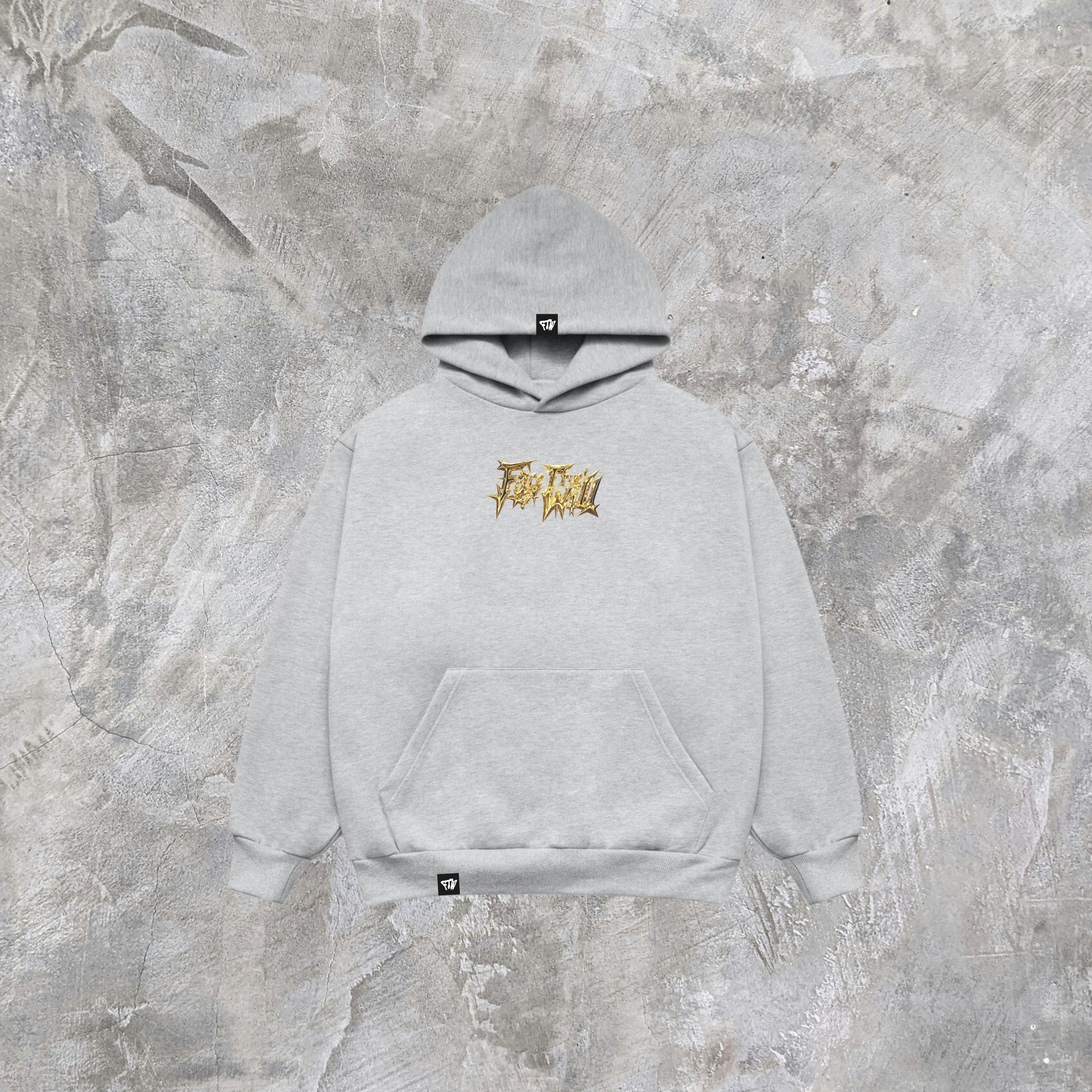 GREY GOLDTHORN HEAVYWEIGHT HOODIE