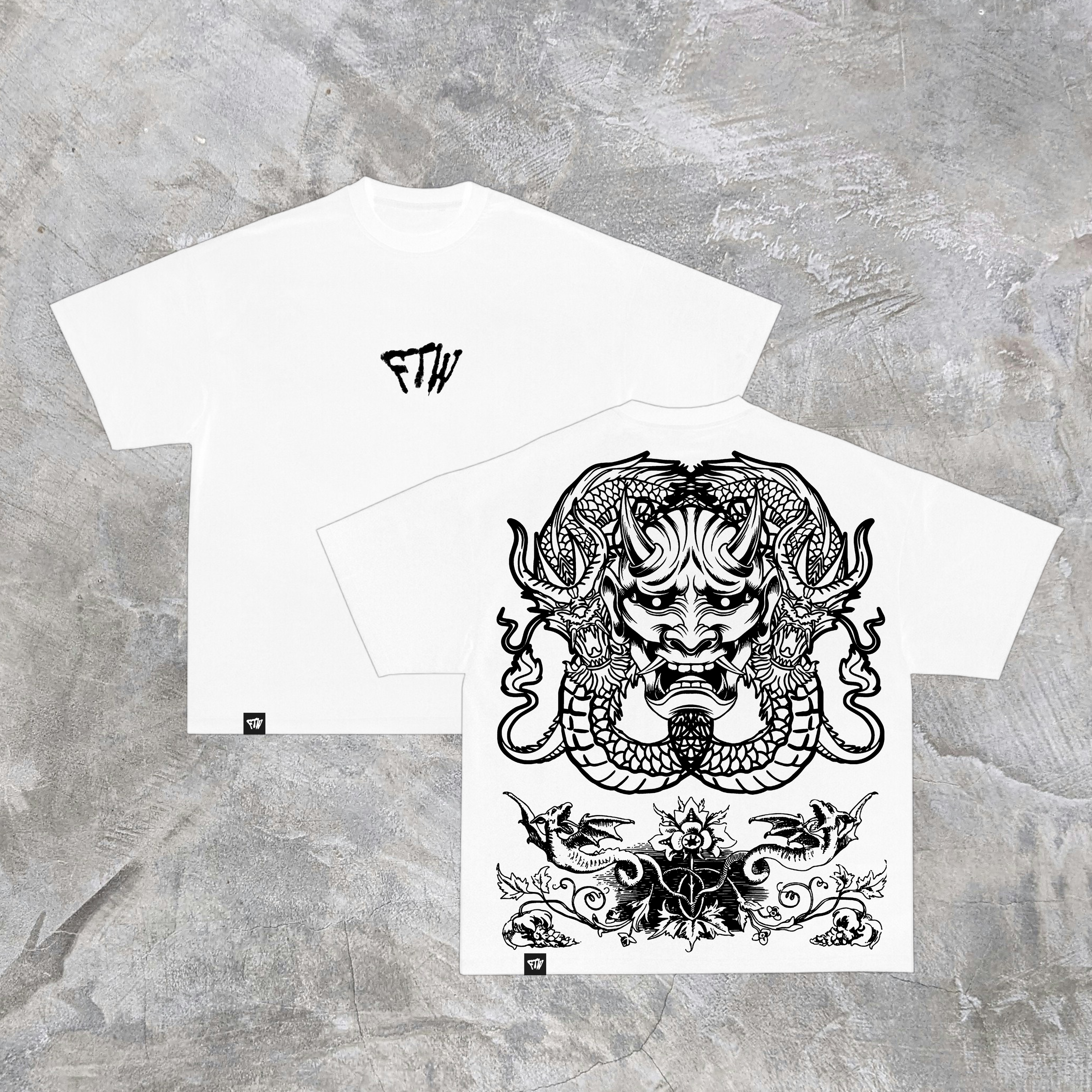 WHITE DRAKONI TEE