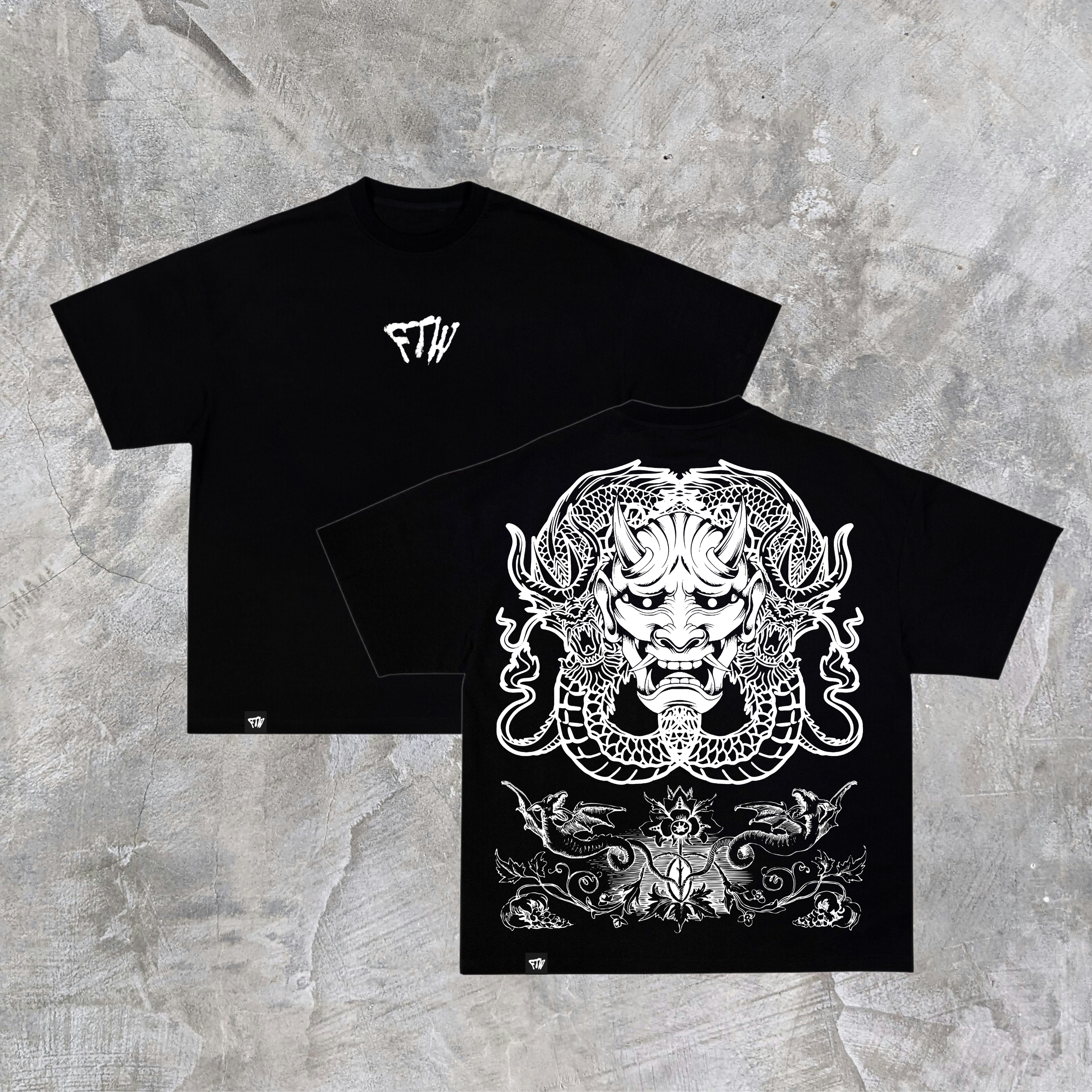 BLACK DRAKONI HEAVYWEIGHT TEE