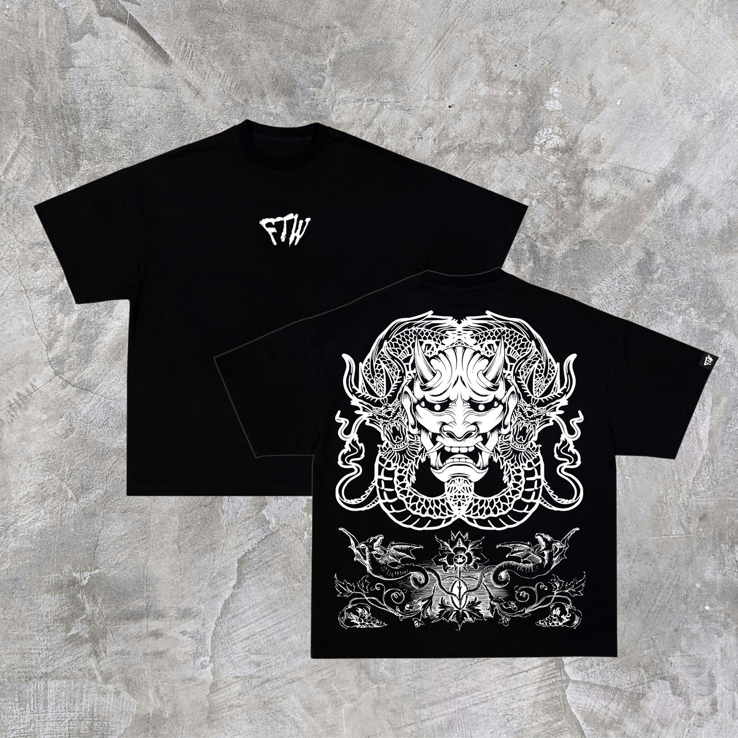 BLACK DRAKONI HEAVYWEIGHT TEE
