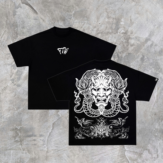 BLACK DRAKONI HEAVYWEIGHT TEE